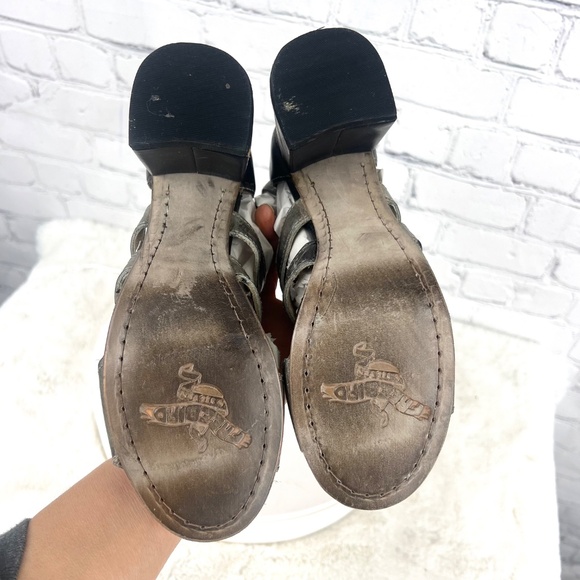 🚫SOLD! NIB/NWT |•FREEBIRD🦅BY STEVEN•| 'RAVEN' Gladiator Bootie/Sandals Size 7 - Picture 11 of 16